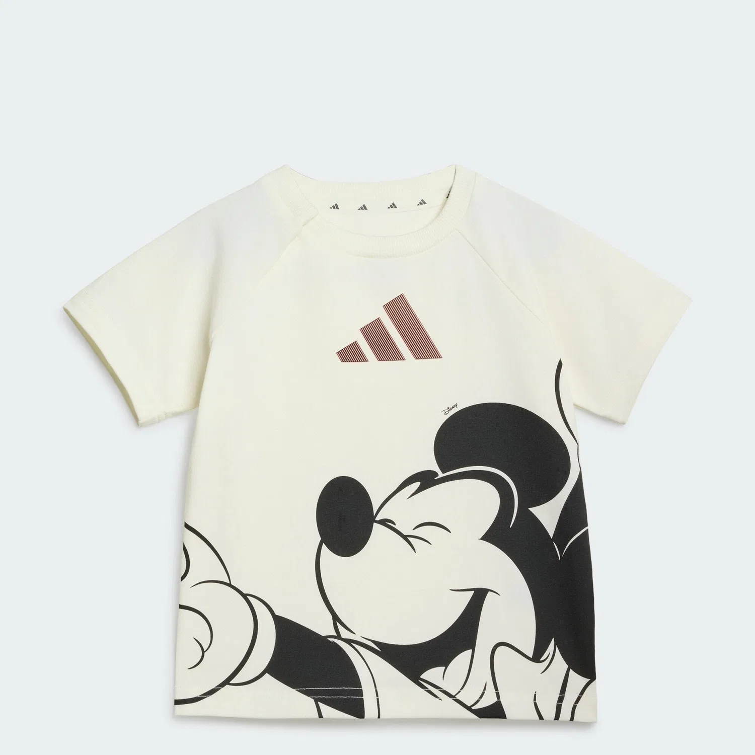 Детский комплект из футболки и шорт с принтом Micky Maus, Adidas, Weiss / Kohlengrau — фото 3
