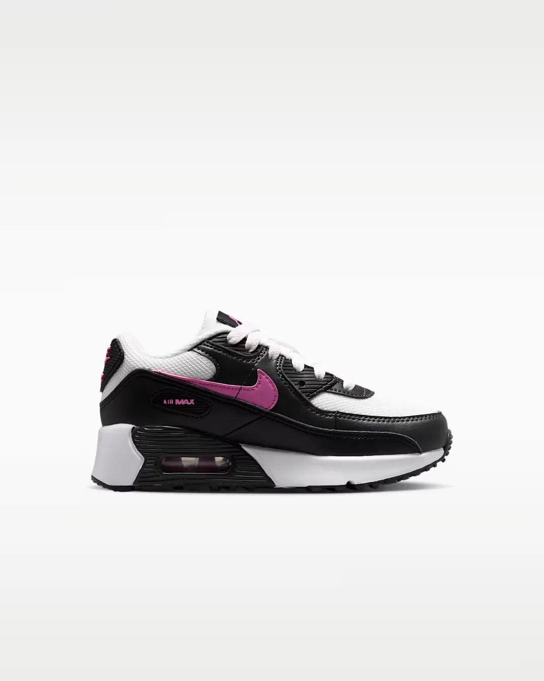 Детская обувь Nike Air Max 90, White/Black/Anthracite/Playful Pink — фото 3