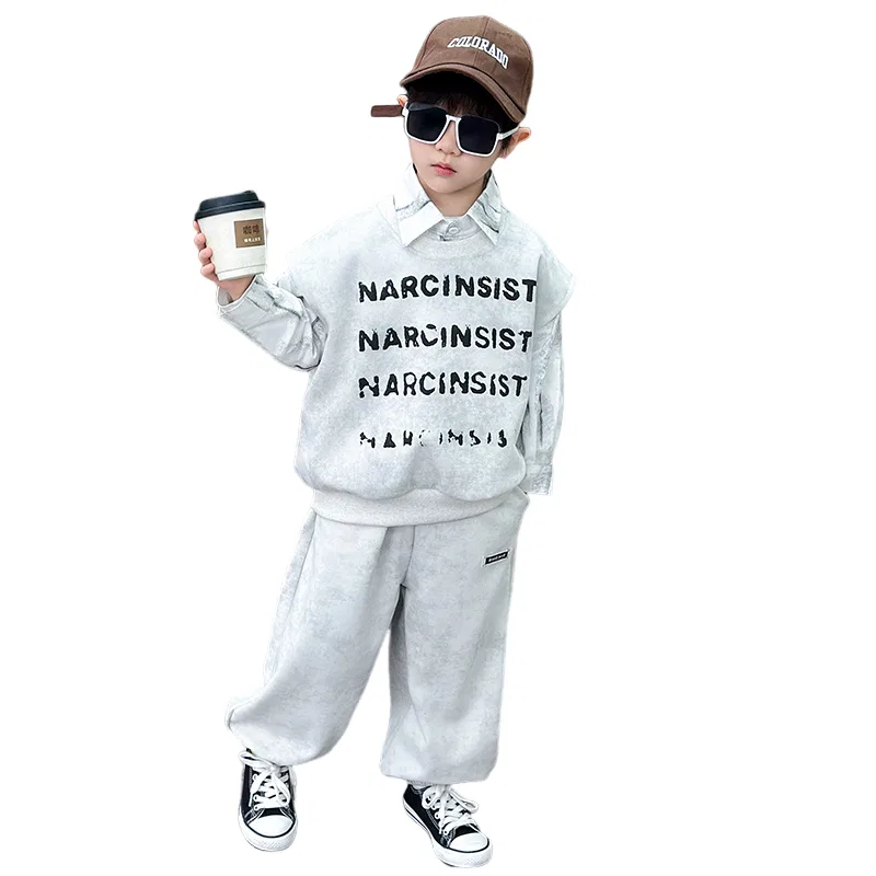 Детский комплект одежды для мальчиков из трикотажа Lanza, White