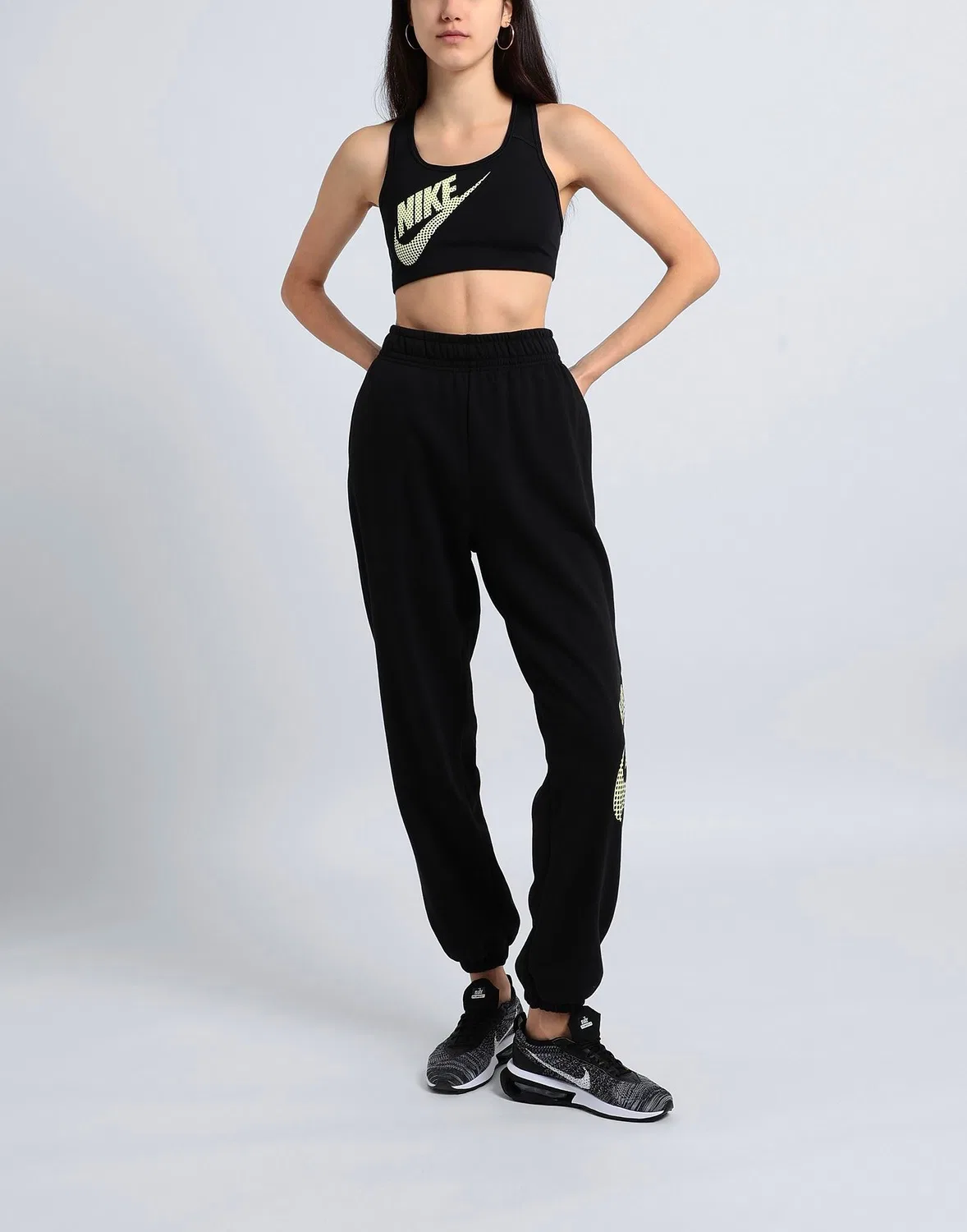 Спортивные штаны из флиса с завышенной талией Nike Sportswear Oversized Fleece Dance Pants, черный — фото 2