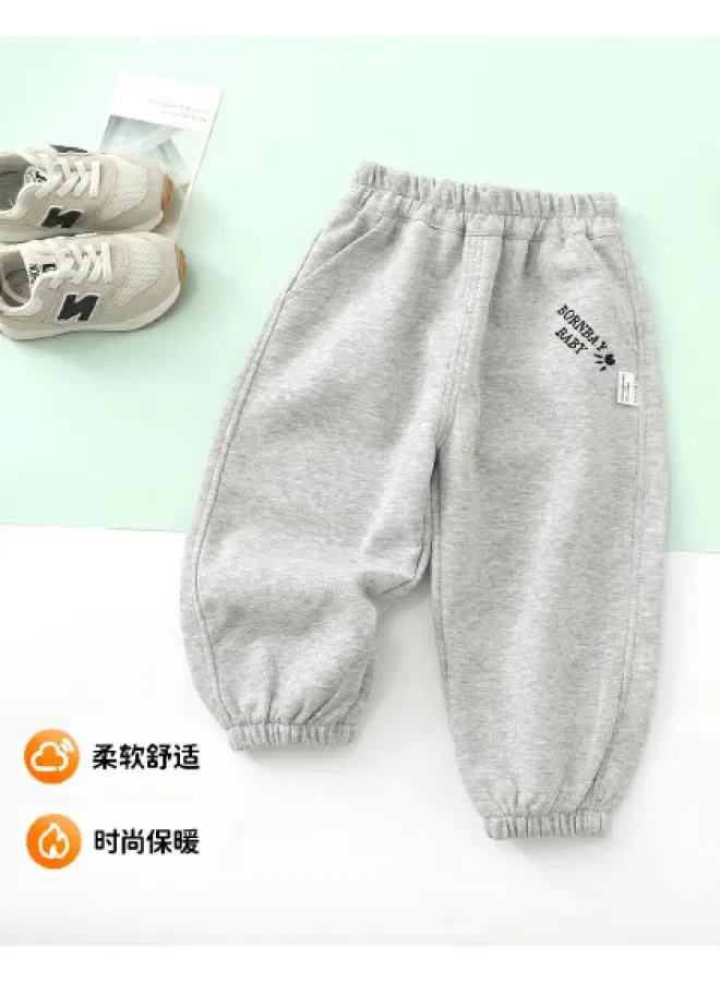 Штаны-джоггеры спортивные с однотонным дизайном Bornbay, серый