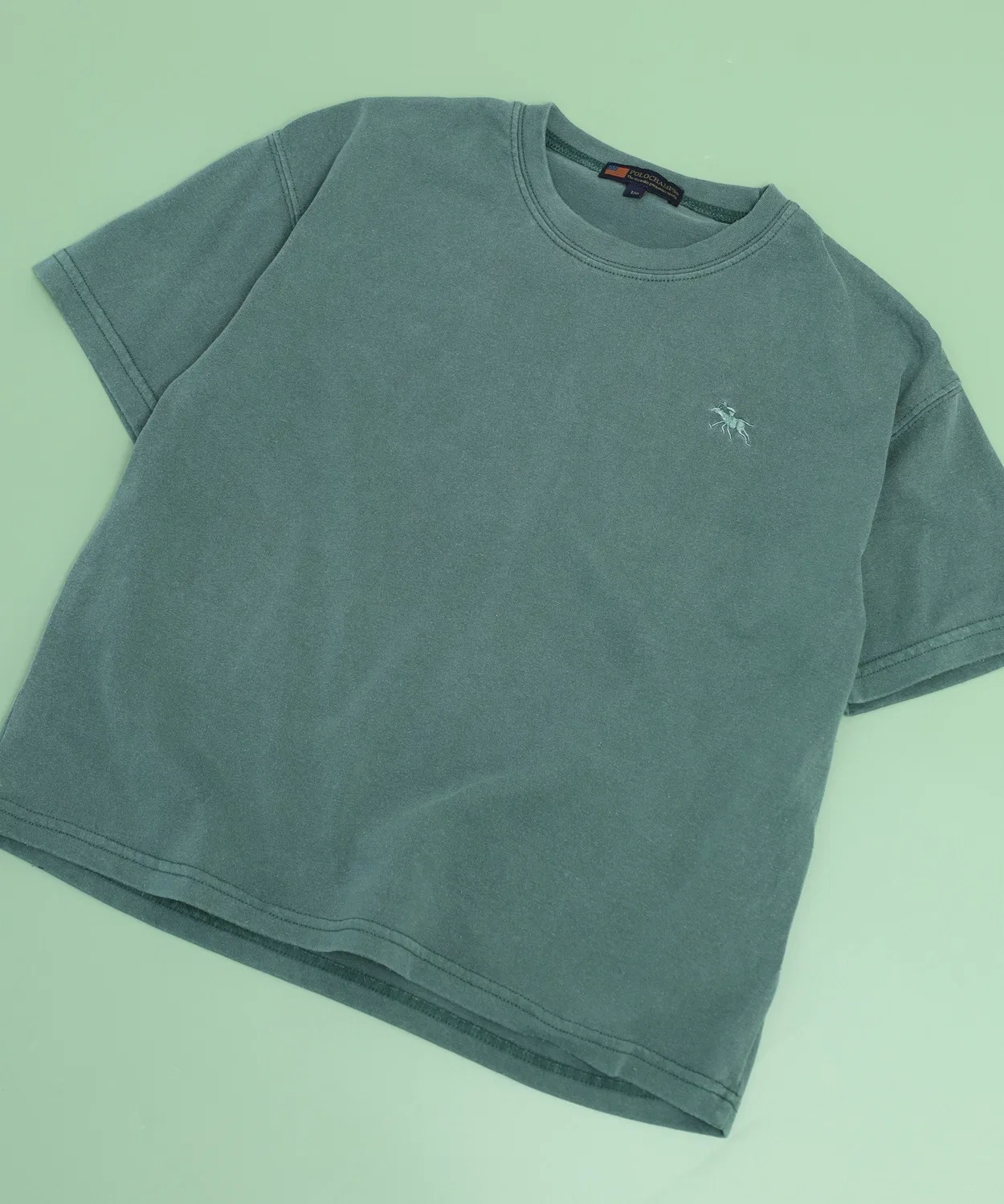Детская футболка с принтом Big T POLOCHAMPS, Dark Green
