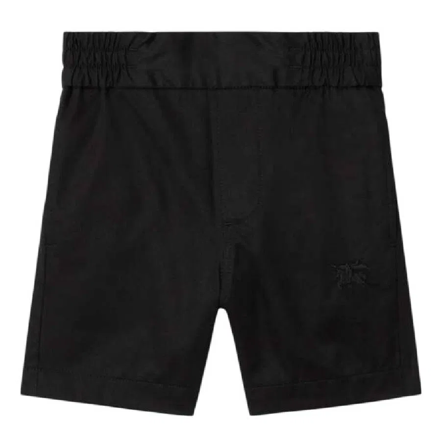 Шорты хлопковые с эластичным поясом Kids Cotton Elastic Waist Shorts Burberry, Black