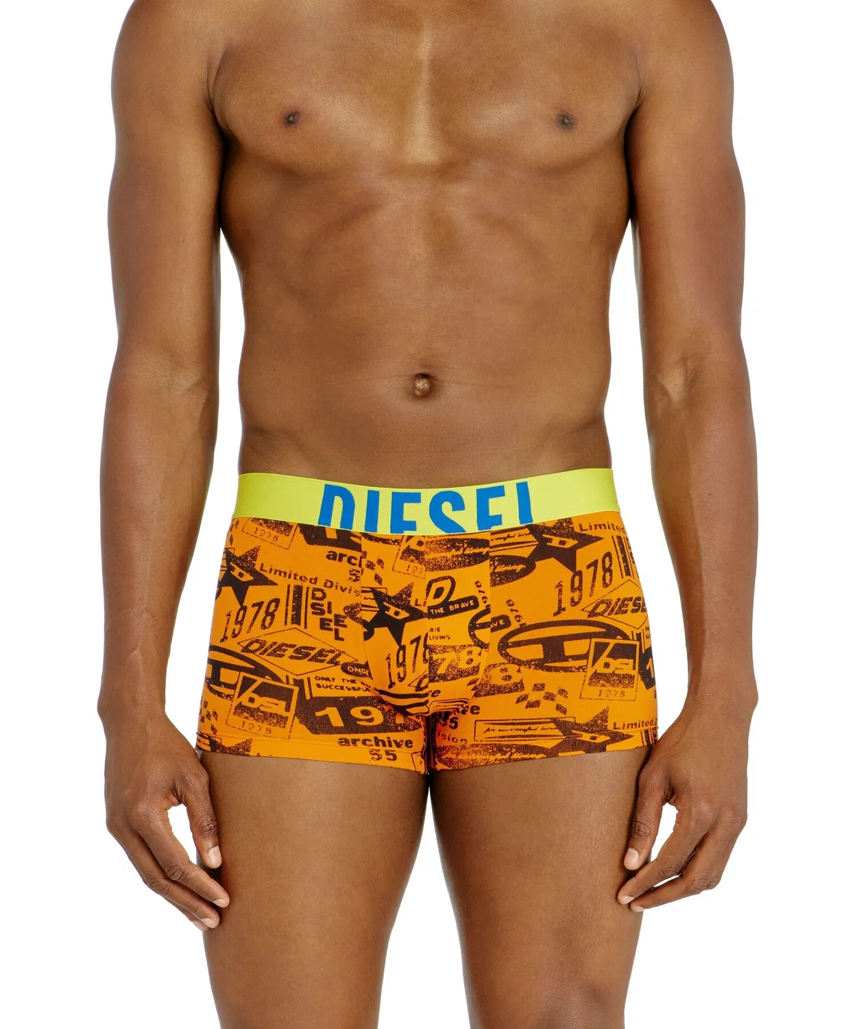 Мужские боксеры с принтом Damien-D-Pop-40 DIESEL, Orange