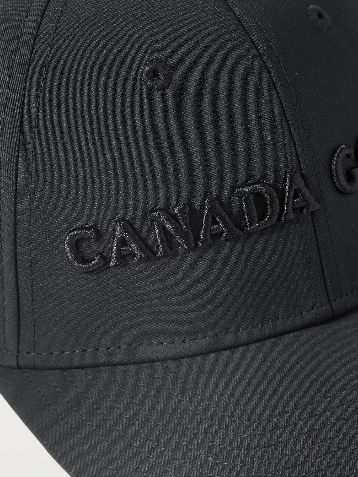 

Бейсболка из эластичного твила с вышитым логотипом CANADA GOOSE, черный