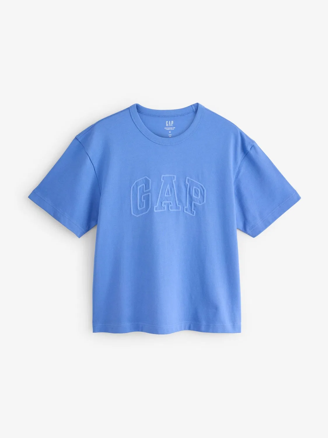 Футболка хлопковая Heavyweight Logo Gap, синий