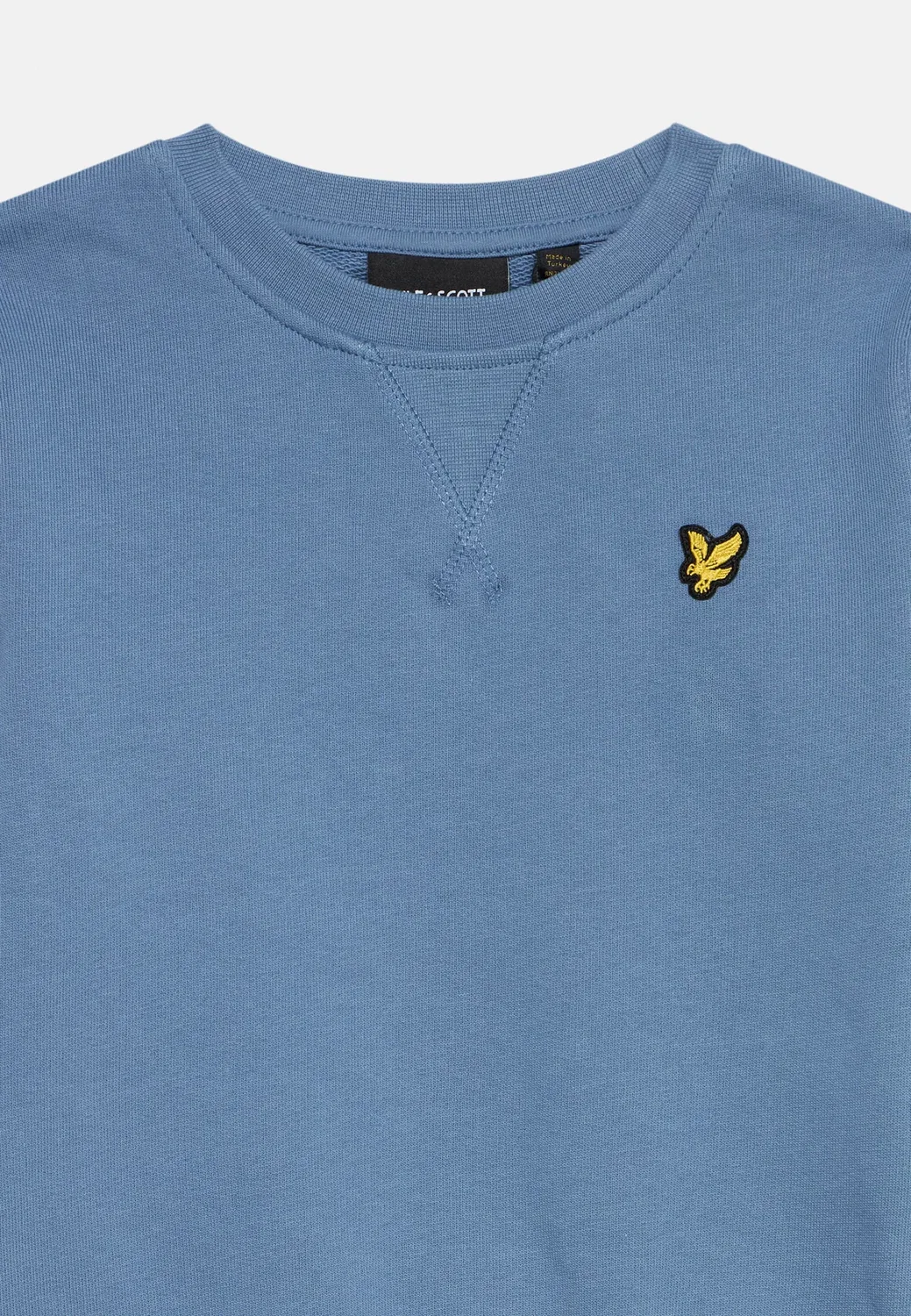 Толстовка унисекс с круглым вырезом Lyle & Scott, Power Blue — фото 3
