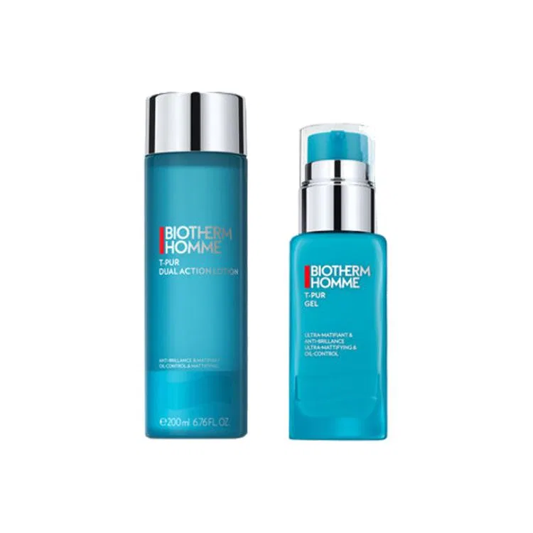 Мужской набор для ухода за кожей с морской солью и контролем жирности, Biotherm, Sea Salt Essence