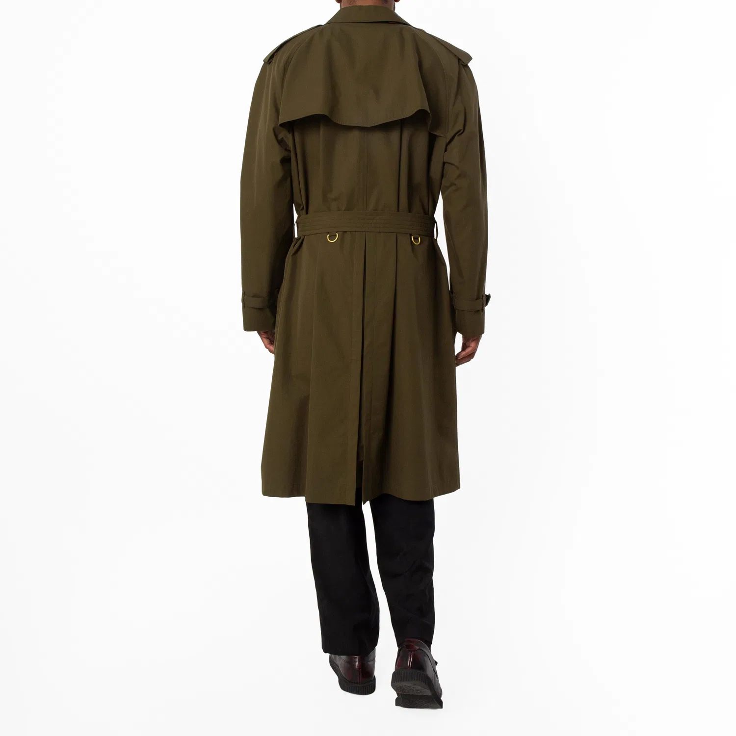 Пальто-тренч двубортное Westminster Heritage Burberry, Dark Military Khaki — фото 3