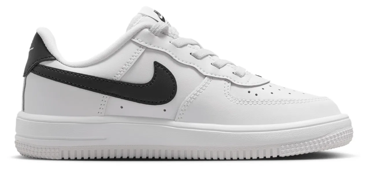 Детские кроссовки для мальчиков с липучкой Nike Air Force 1, Black/White