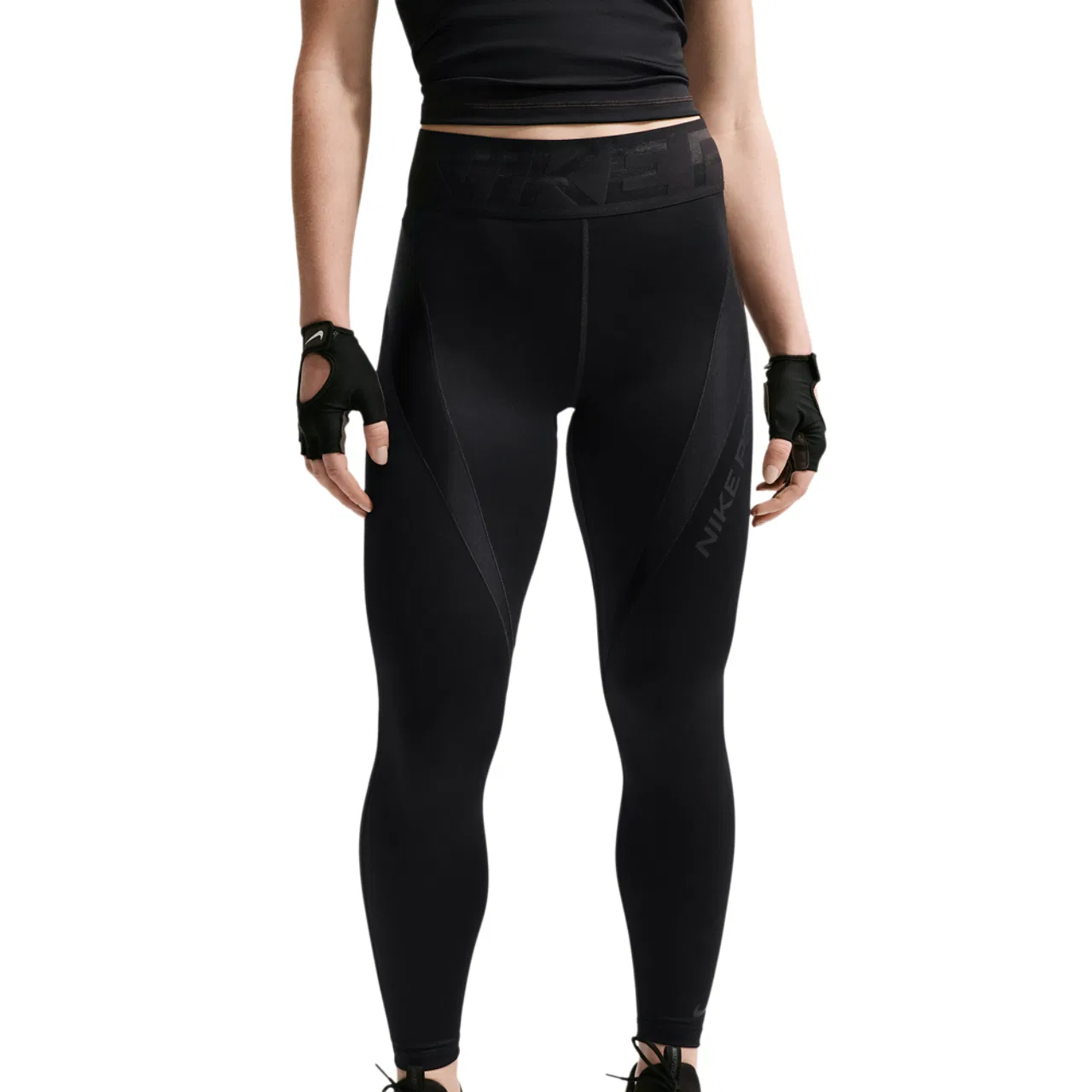 Женские леггинсы Nike Pro Dri-FIT Sculpt High-Rise 7/8 Tight, Black/Black