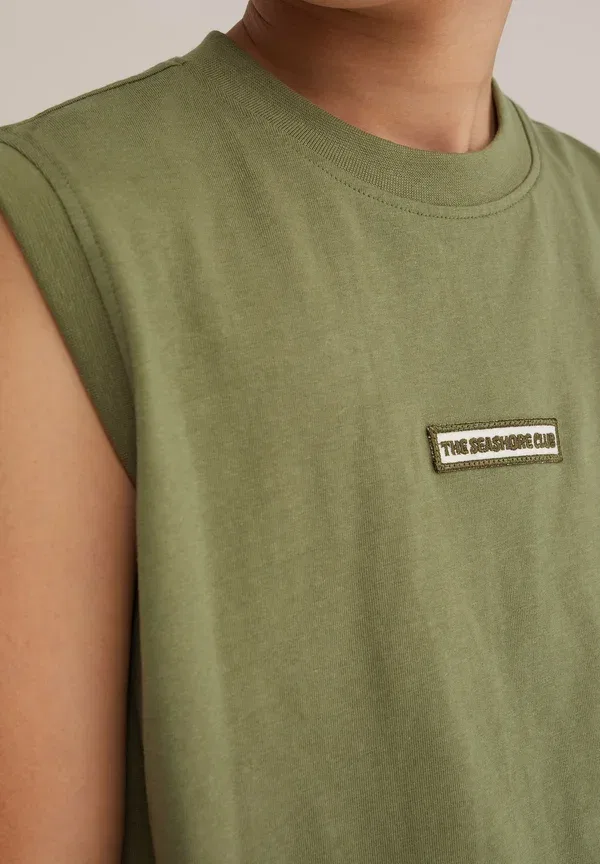 Топ с принтом We Fashion, Olive Green, зеленый — фото 4