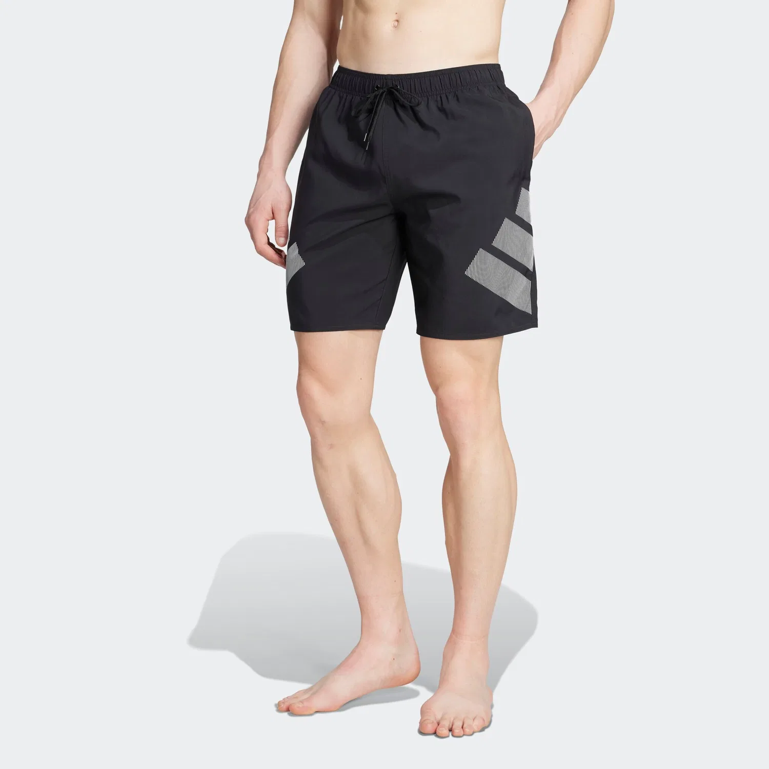 Мужские плавки с принтом Adidas Performance, Black/White