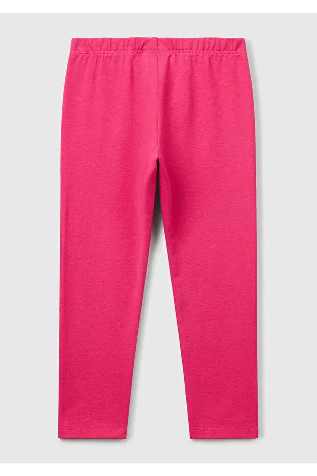 Детские леггинсы для девочек с принтом United Colors Of Benetton, Pink — фото 2