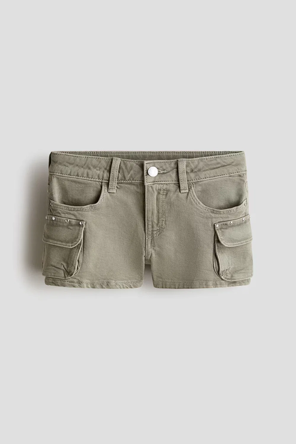 Джинсовые шорты H&M, Helles Khakigrün