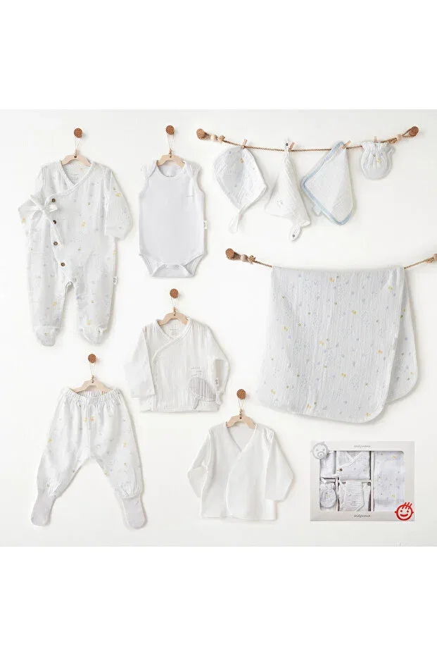 Детский комплект для новорожденных хлопковый Andywawa, White