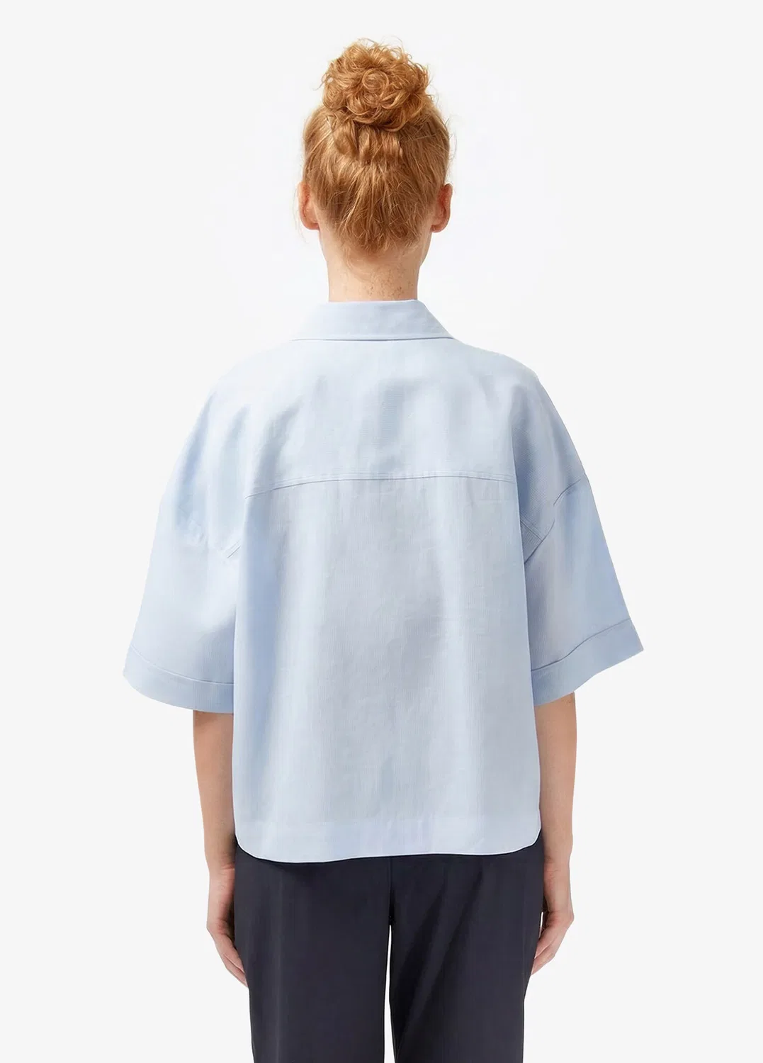 Блуза Lacoste Relaxed Fit Truvakar, Mavi-HBA, синий — фото 3