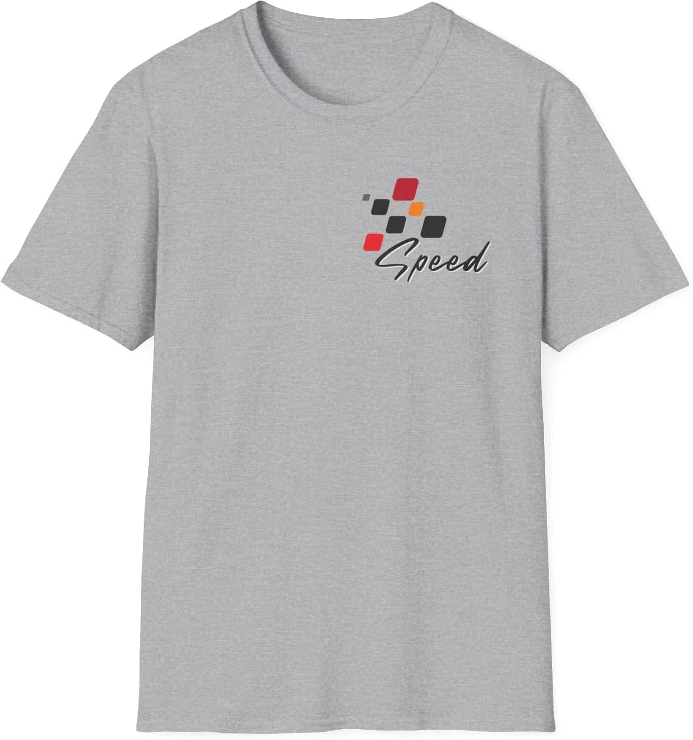 Женская футболка с принтом Speed Racer Gildan 64000, Sport Grey