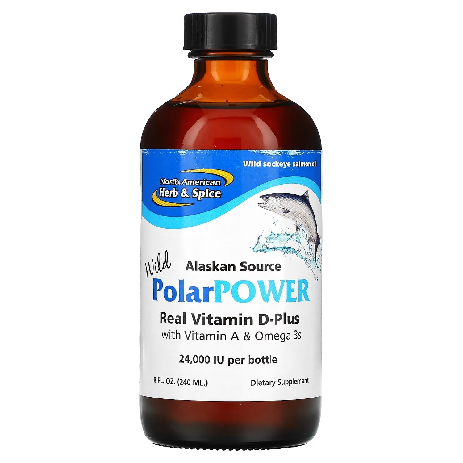 

North American Herb & Spice PolarPower жир дикой аляскинской нерки, 240 мл