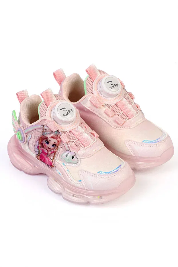 Детские повседневные кроссовки для девочек с подсветкой Swing Rocky Sport, Pink — фото 4