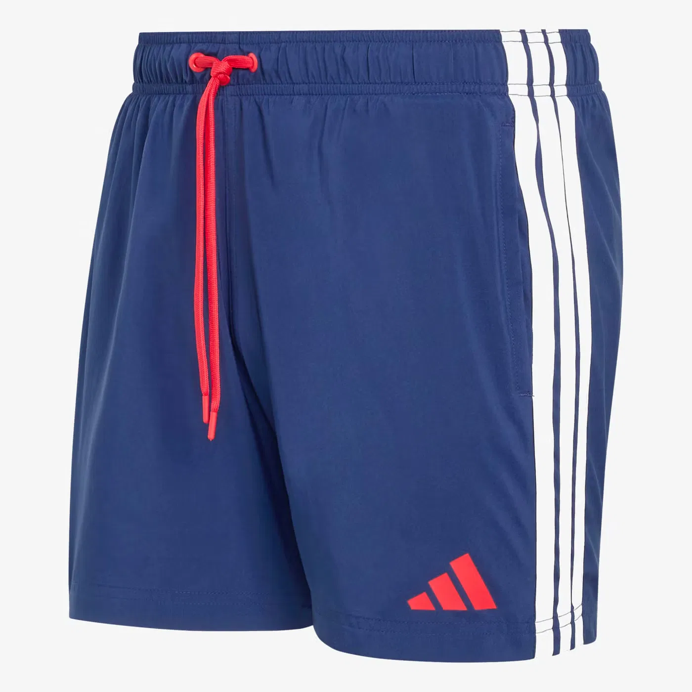 Шорты плавательные с 3 полосками 3-Stripes Adidas, темно-синий