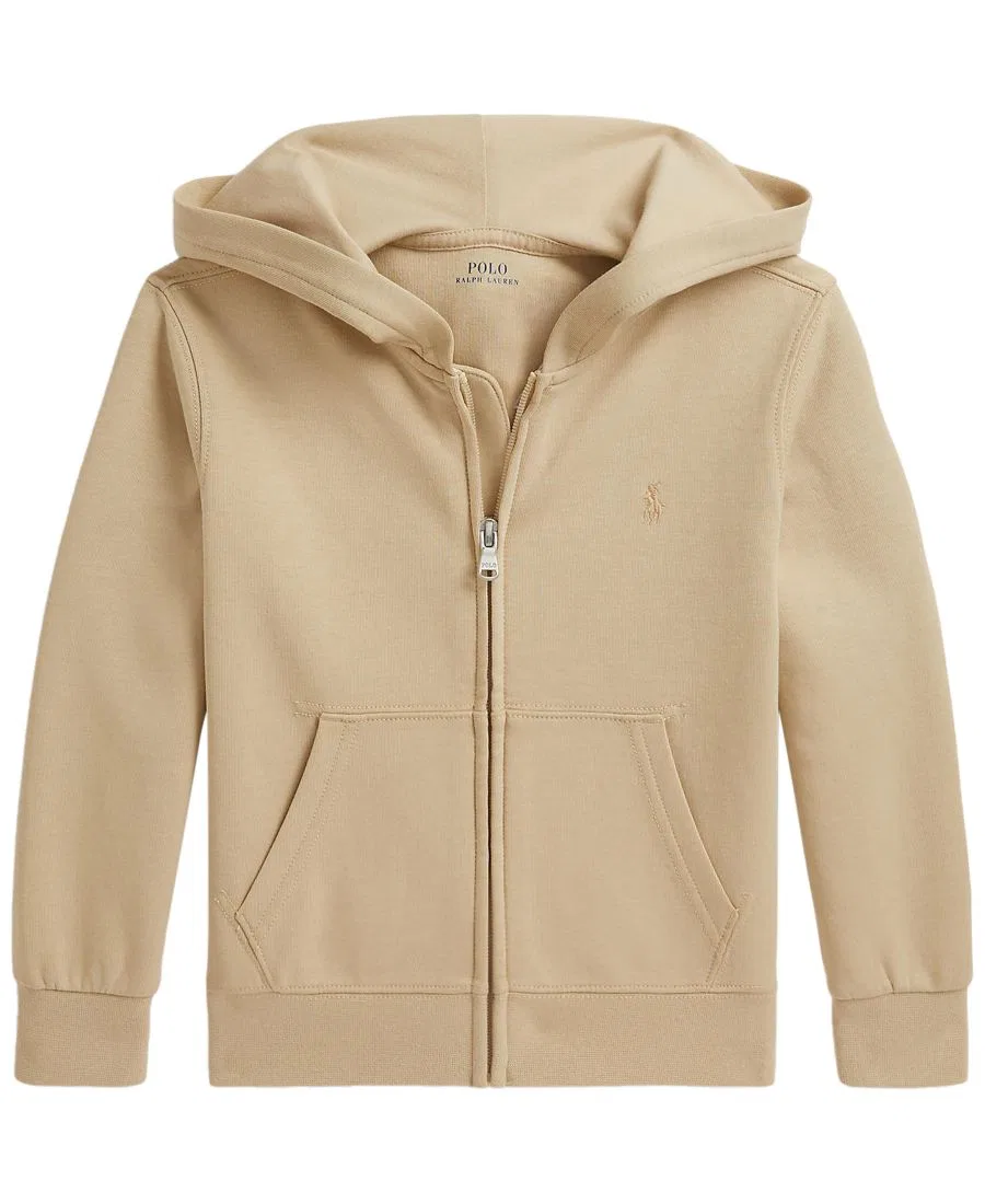 Детский худи на молнии, с капюшоном, с длинным рукавом Polo Ralph Lauren, Tallow Cream