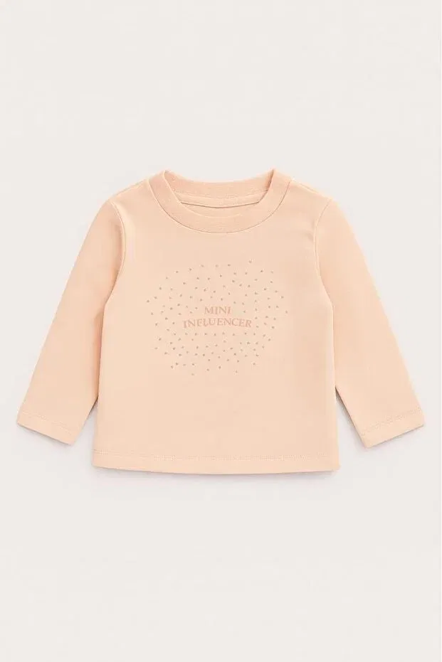 Детская футболка для девочек с коротким рукавом Bg Store Baby Girl Pink Gb Baby, Pink — фото 2