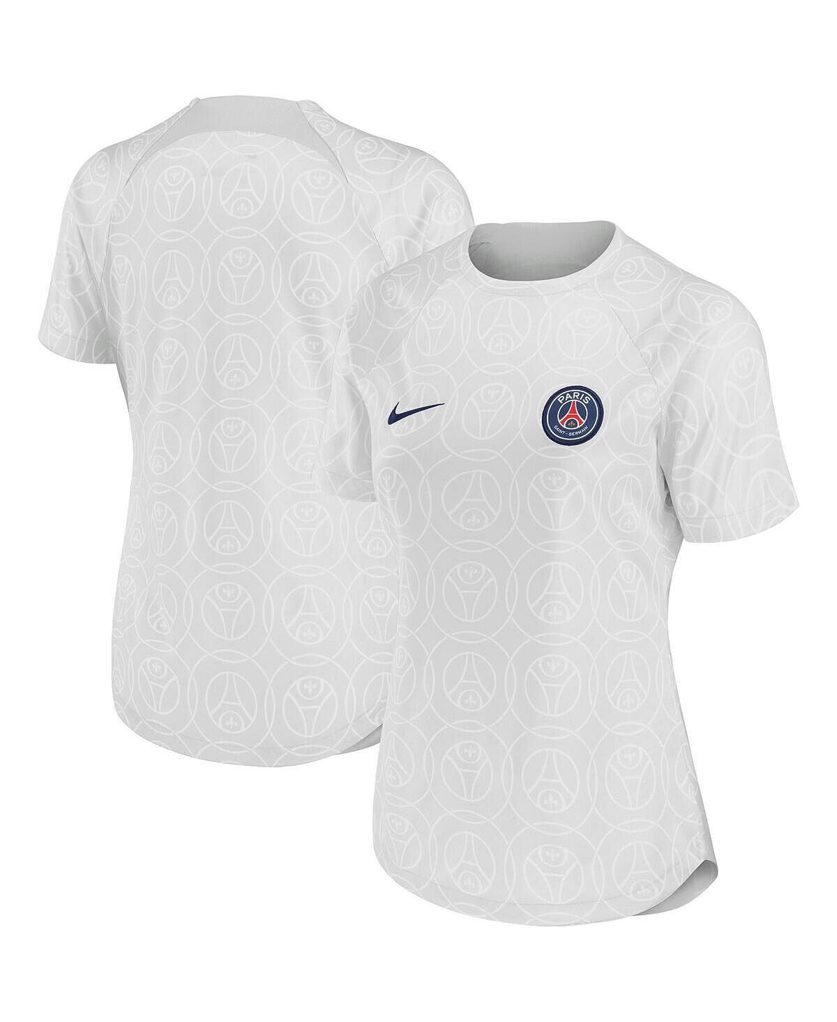 

Женский серый топ paris saint-germain 2022/23 pre-match home performance Nike, серый