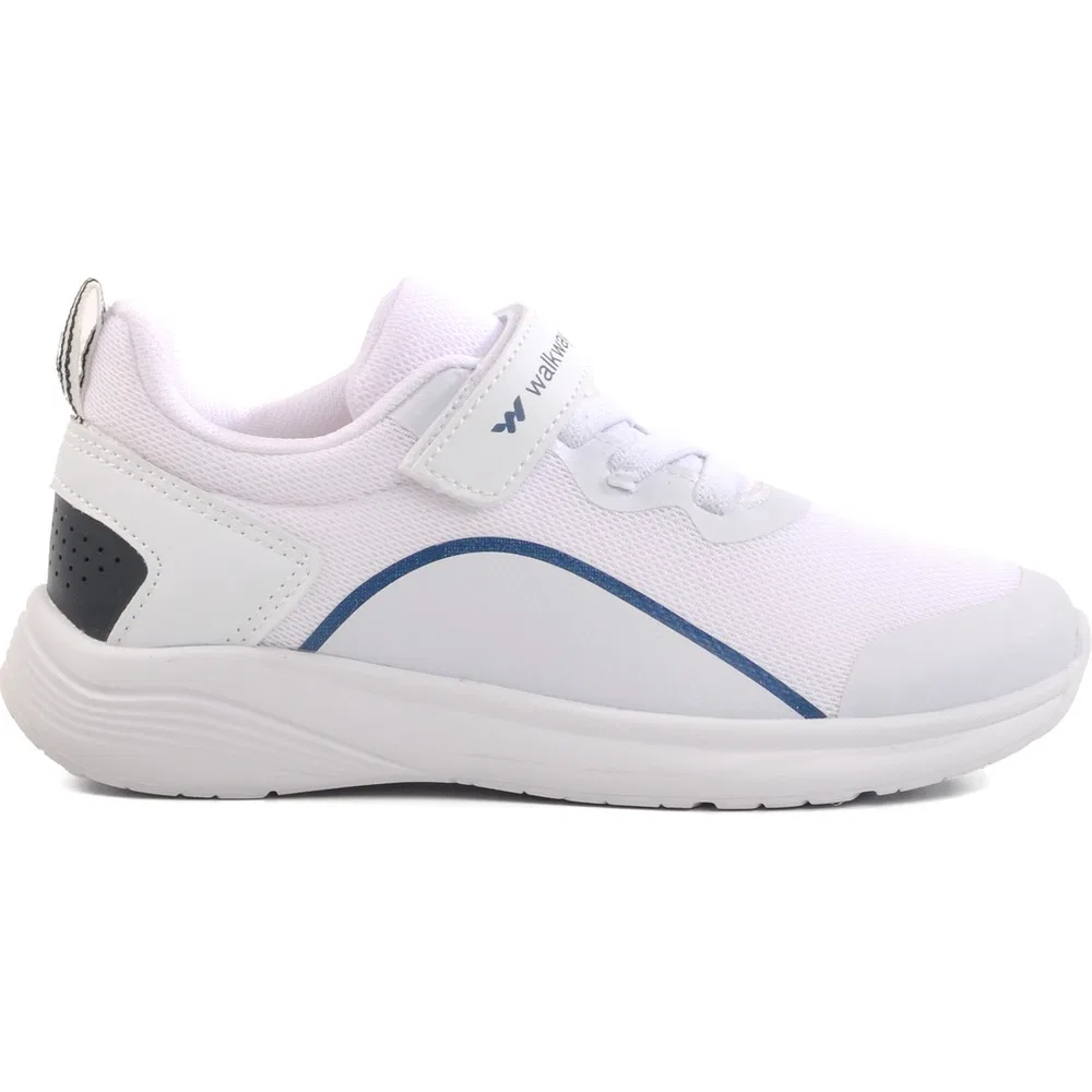 Детские спортивные кроссовки с шнуровкой Dera 640 F, White Navy Ayk's — фото 3