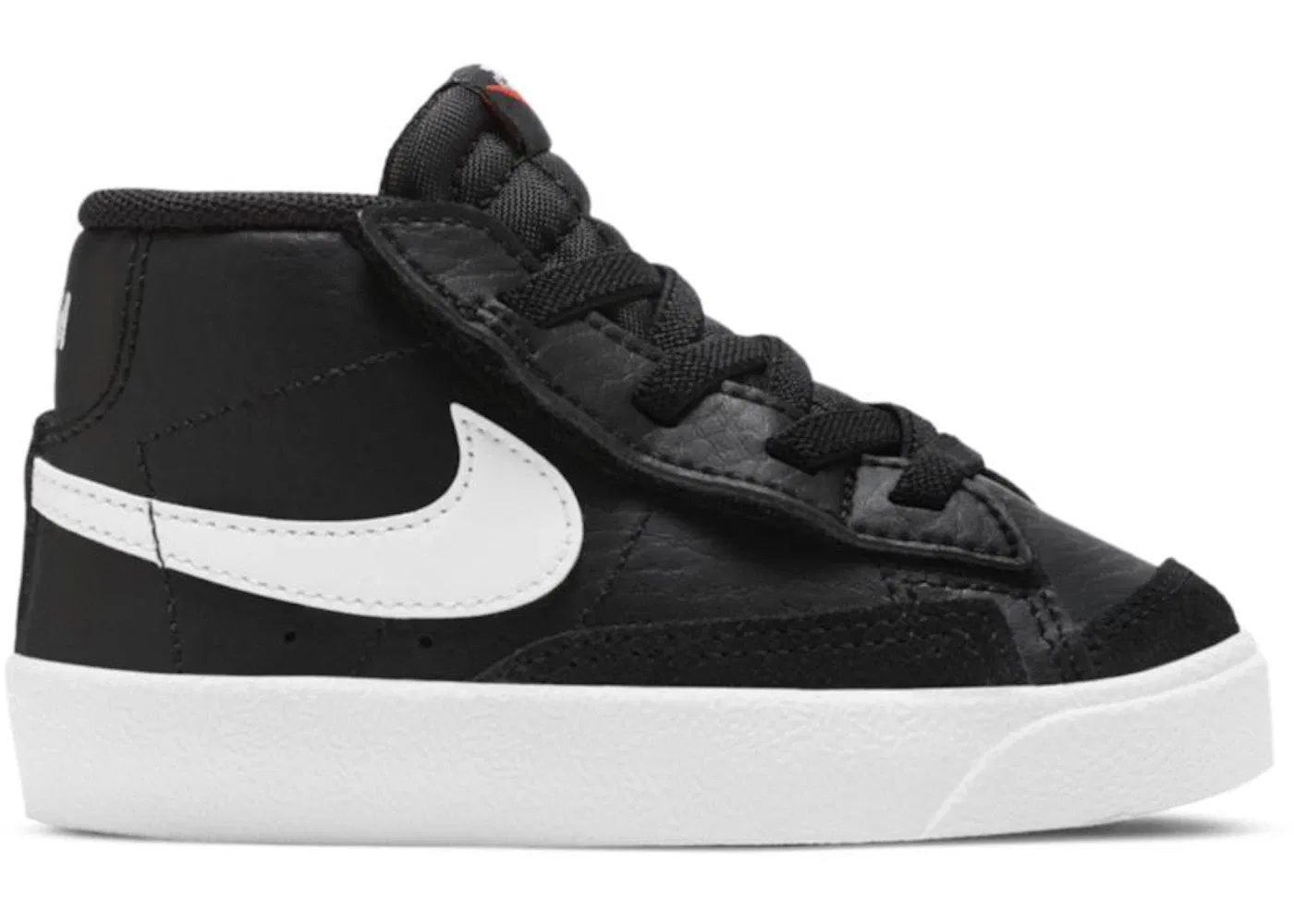 Детские кроссовки Lifestyle с замшевым верхом Nike Blazer Mid 77, Black/White/Team Orange/White