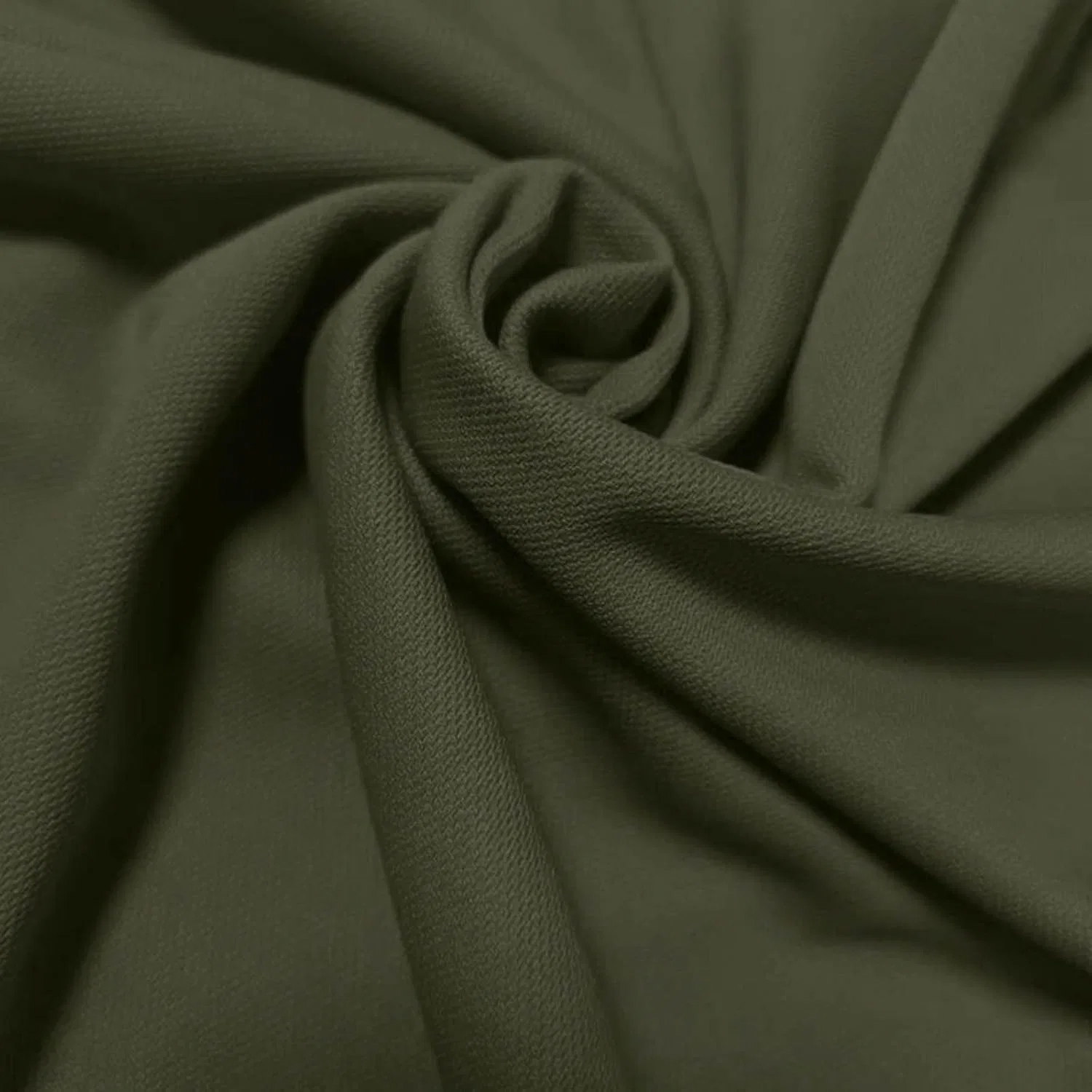 Мужская хлопковая футболка-поло с ложным двухслойным эффектом Oversize, Army Green — фото 3