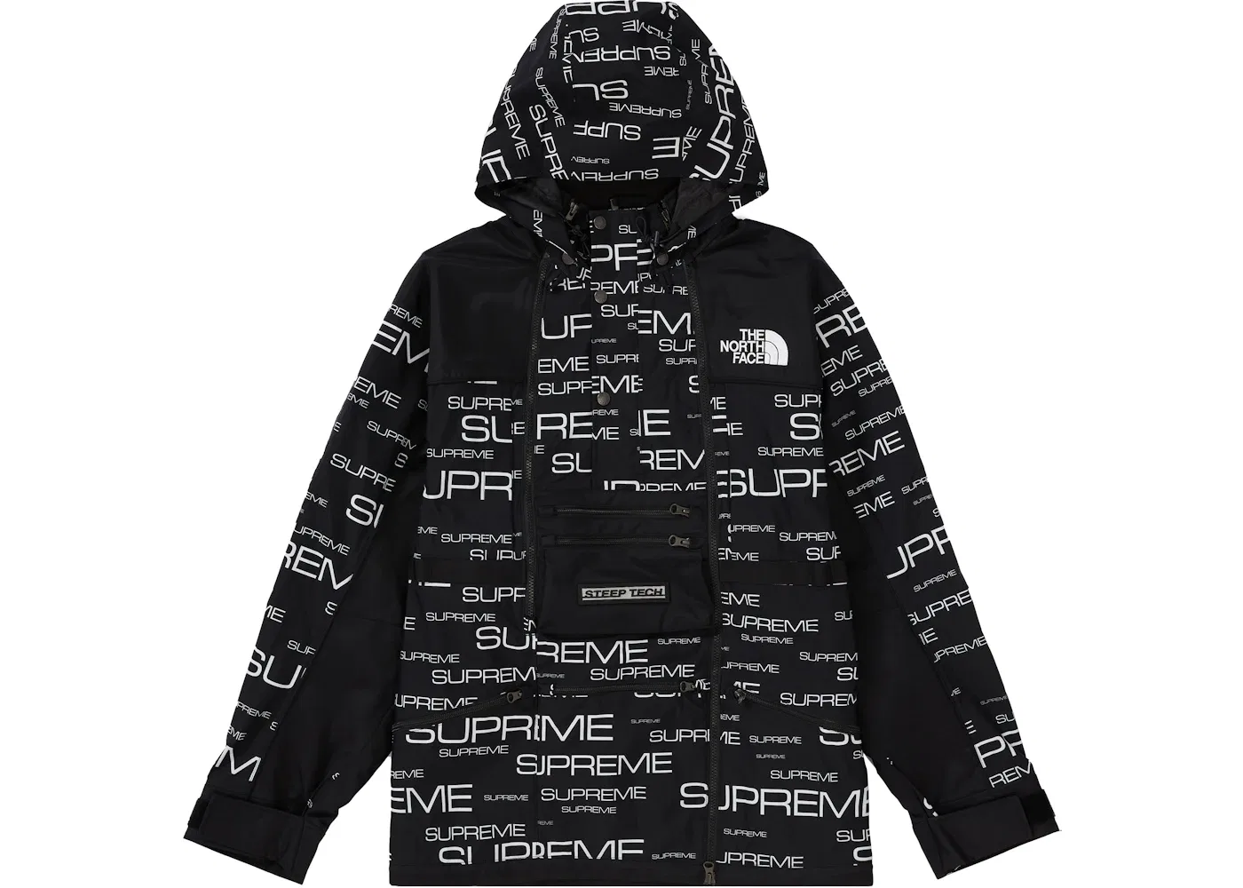 Мужская куртка с принтом Steep Tech Apogee Jacket Supreme, Black