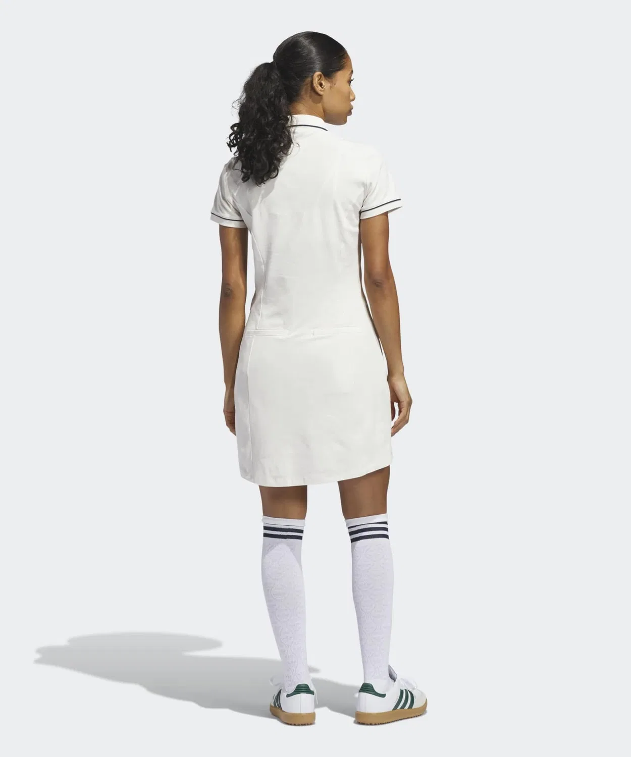 Женское платье для гольфа с поло-воротником Original Dress Adidas, White — фото 2