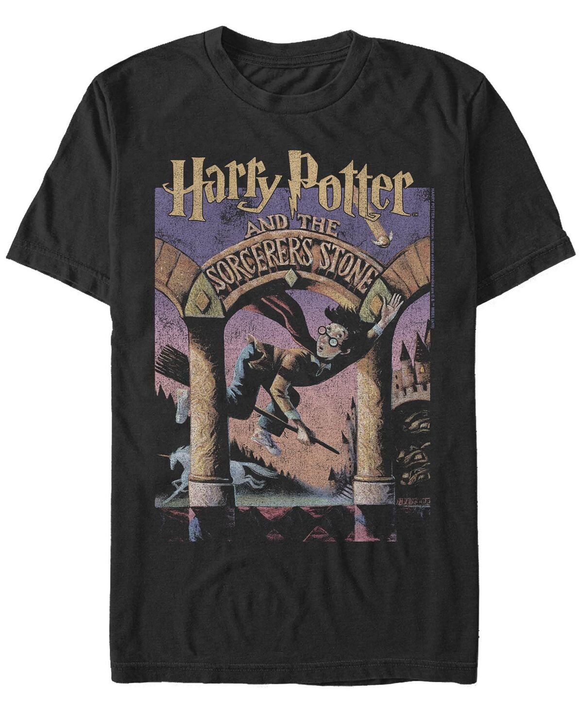 

Мужская футболка с круглым вырезом и короткими рукавами sorcerer's stone Fifth Sun, черный