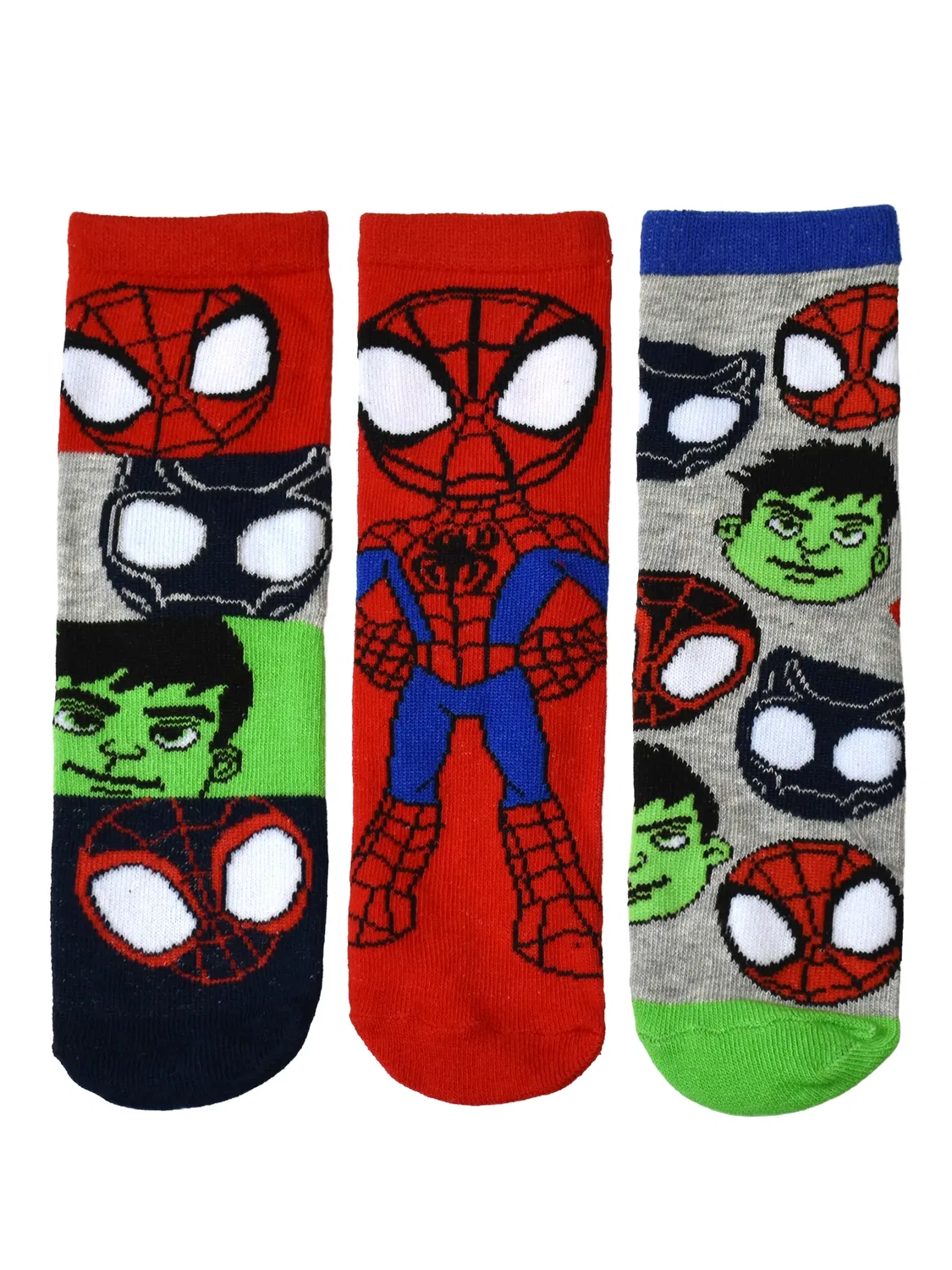 Носки с принтом комплект 3 пары Marvel Spidey Spiderman, многоцветный — фото 2