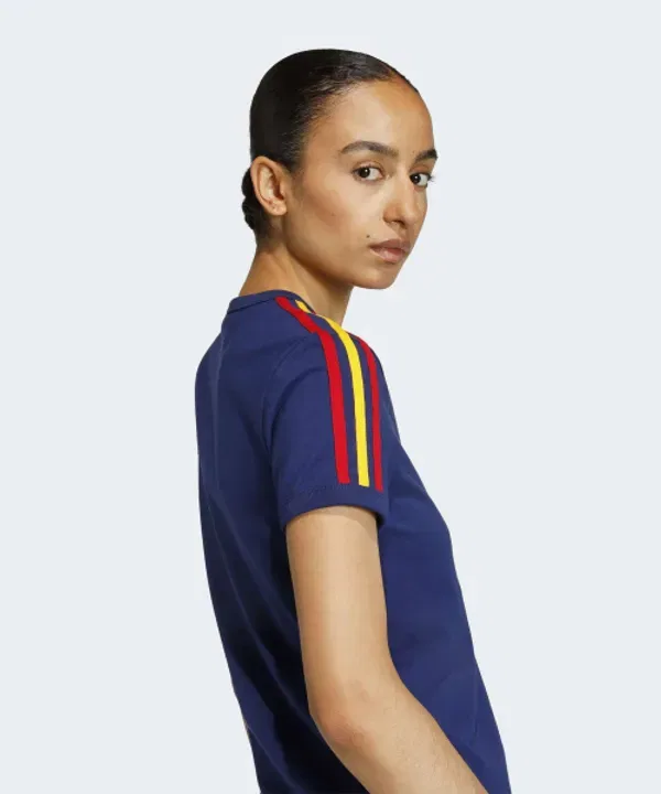 Футболка с 3 полосками, Adidas, темно-синий — фото 3