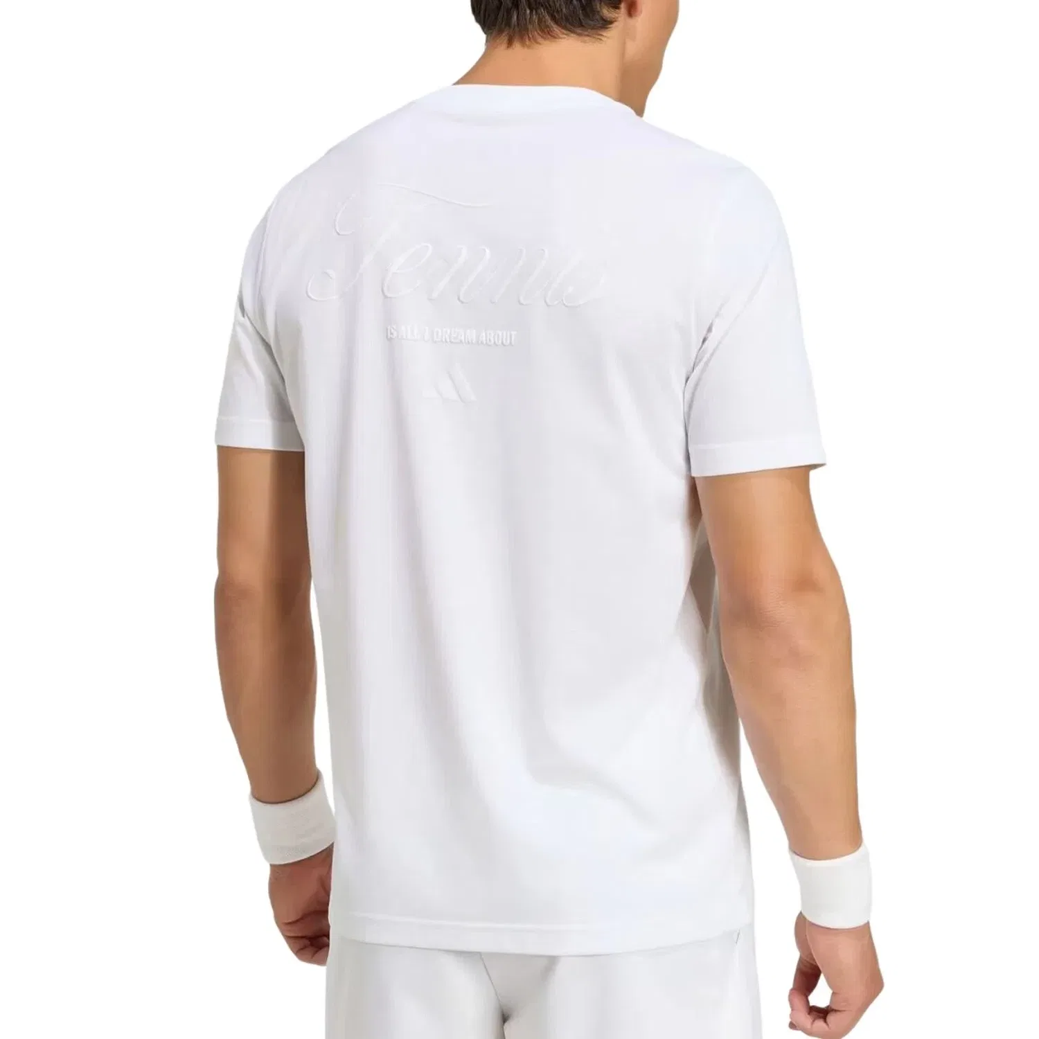 Мужская футболка с принтом Tennis Graphic Adidas, белый — фото 3