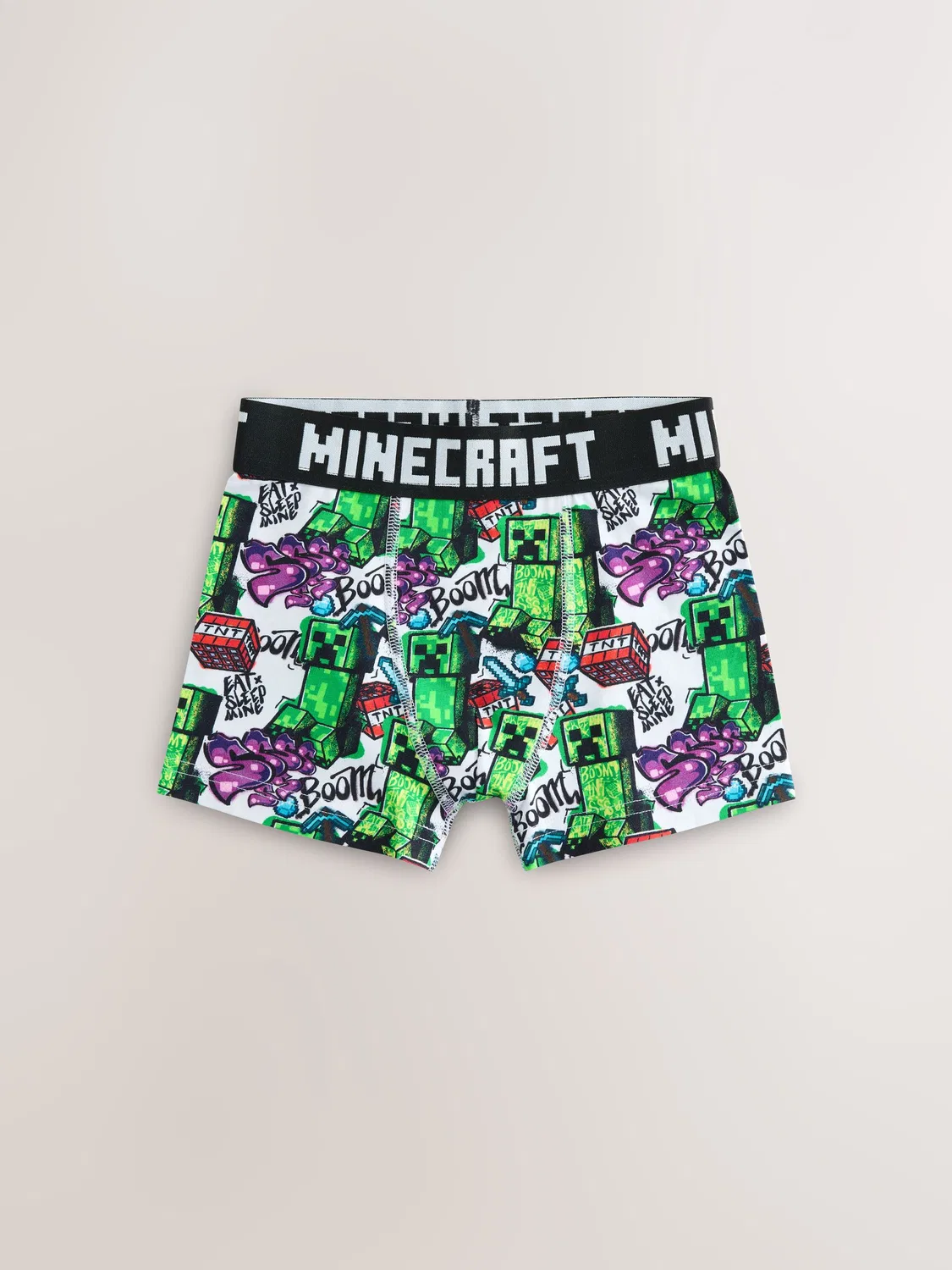 Трусы, Minecraft, 7 штук Next, зеленый/черный — фото 2