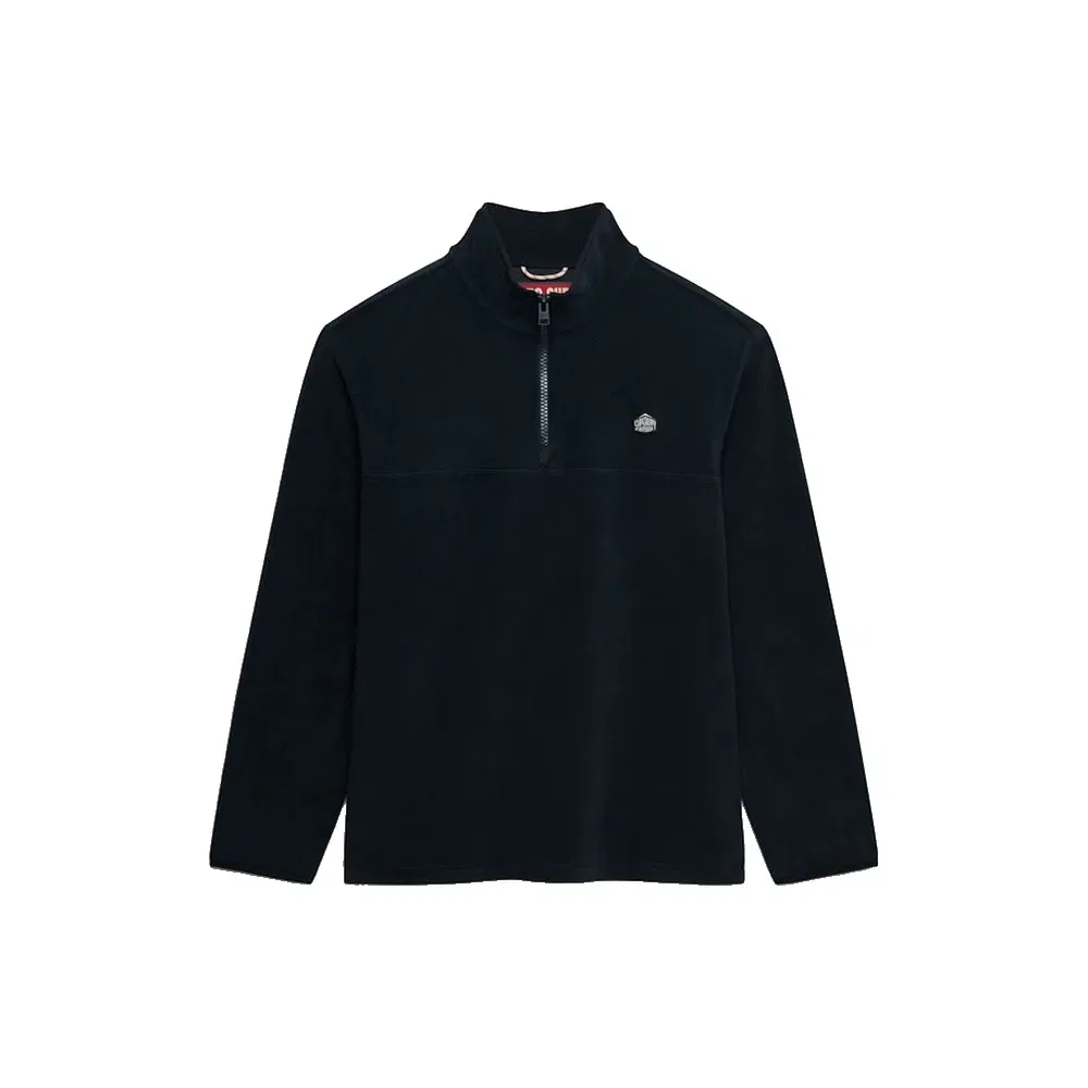 Свитшот флисовый полузастежка Superdry Expedition, синий — фото 3