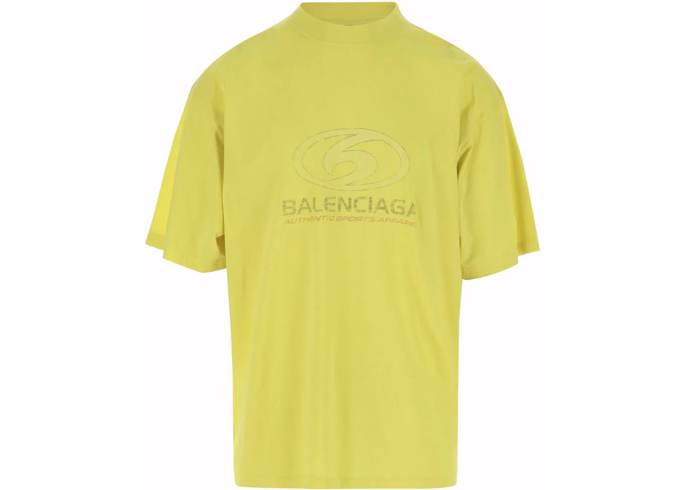 Мужская футболка с логотипом Surfer Balenciaga, Yellow