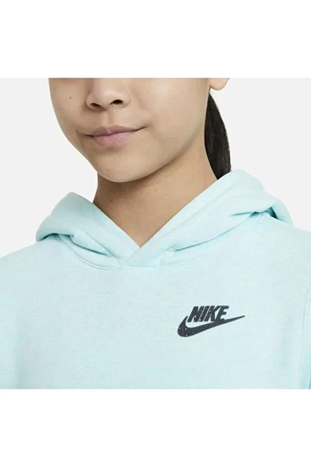 Детские свитшот с капюшоном Sportswear Zero Nike, Green — фото 3