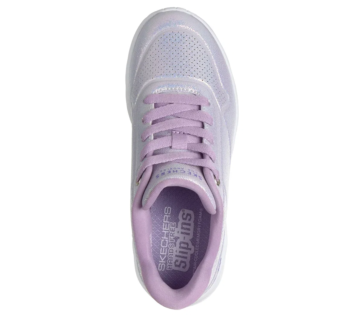 Детские слипоны UNO Lite Ease Skechers, лавандовый — фото 2