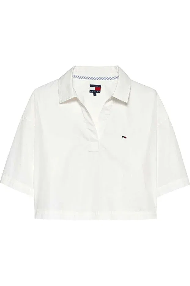 Женская рубашка с коротким рукавом Tommy Hilfiger, White1