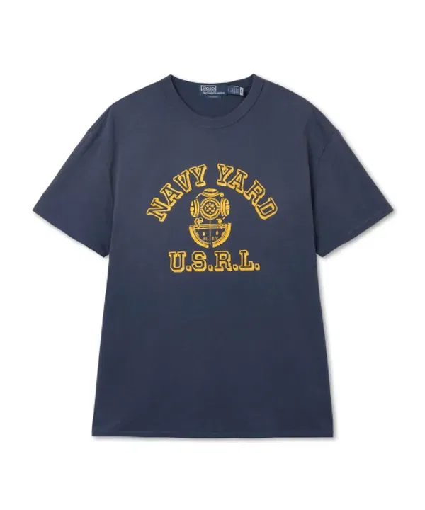 Футболка с графическим принтом, Classic Fit, Polo Ralph Lauren, синий