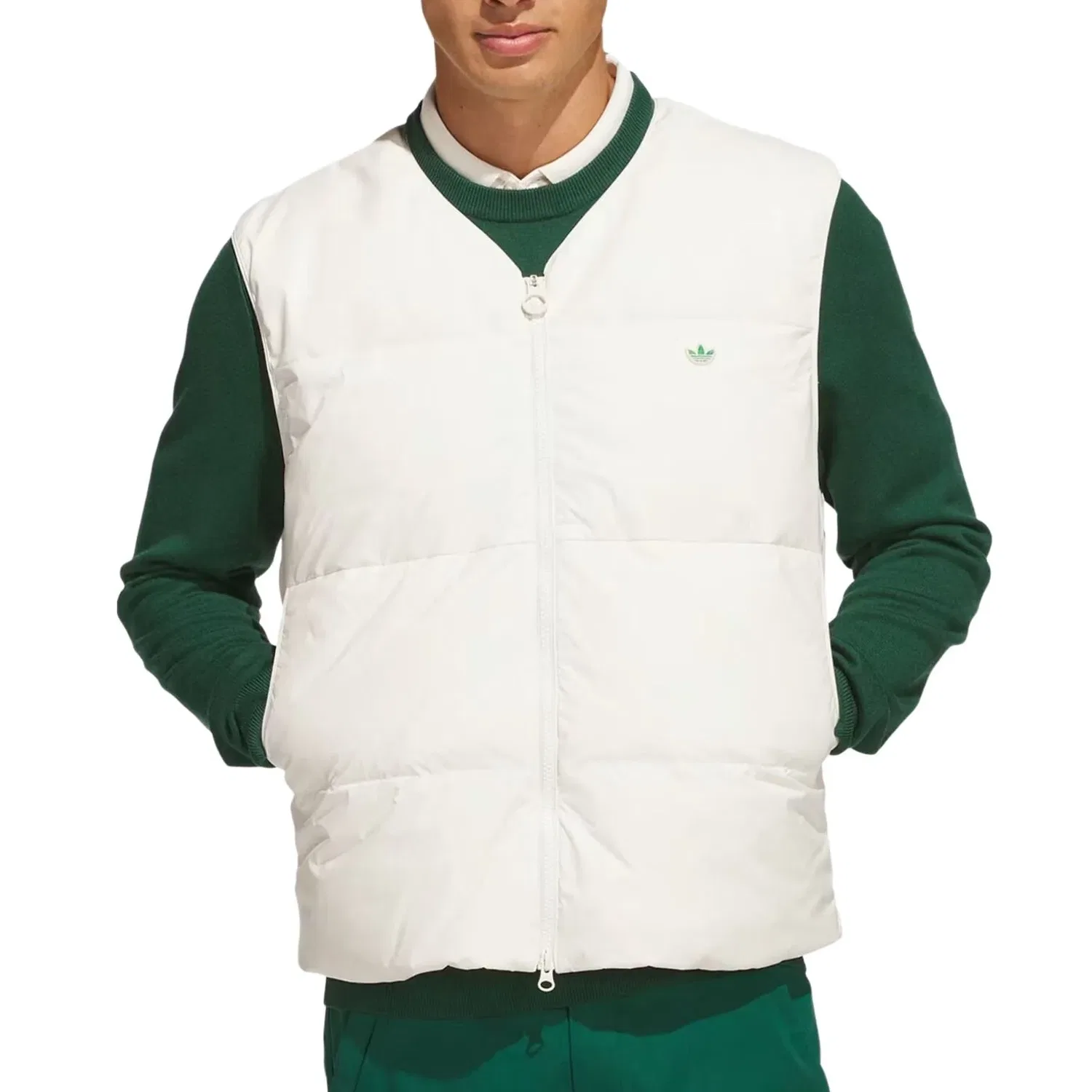 Мужской жилет Down Vest Asia Sizing 'Chalk White' adidas, Chalk White — фото 2