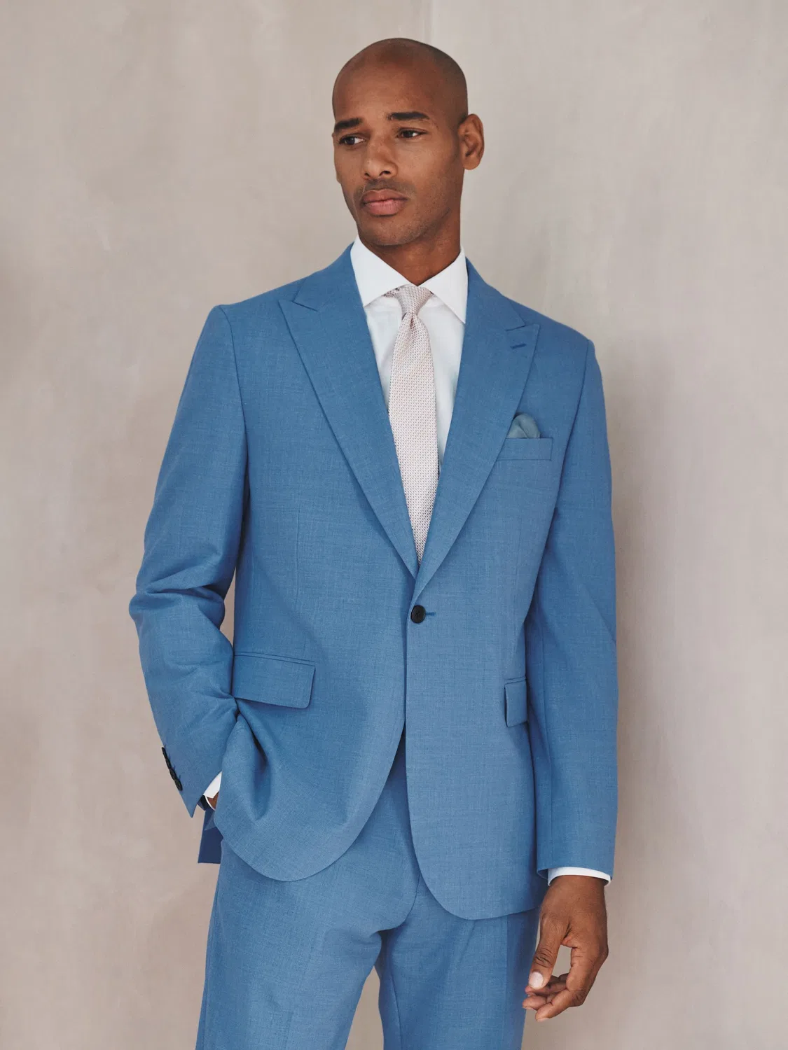 Пиджак Slim Fit N. Premium Motionflex Wool Blend Next, ярко-синий