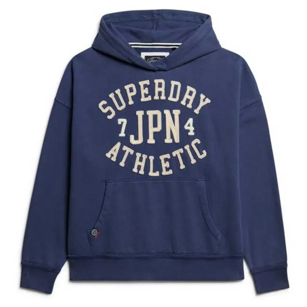 Худи Athletic Appliq Superdry, синий