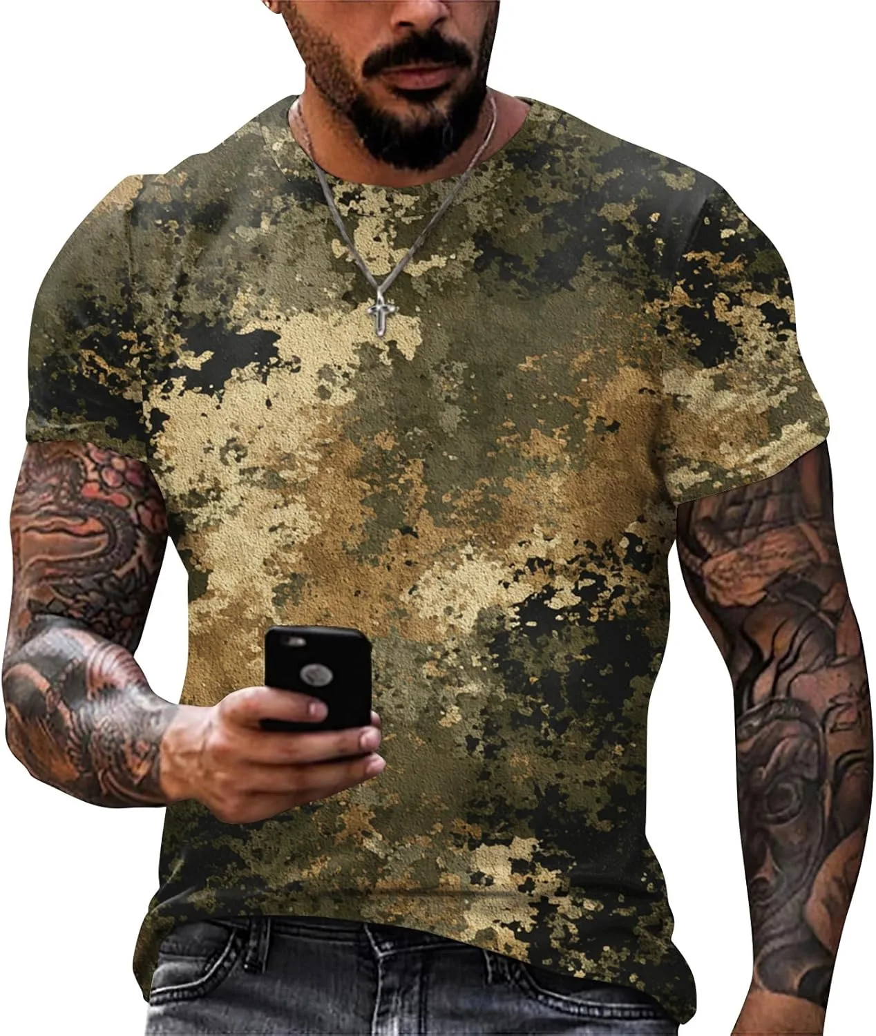 

Мужская футболка с коротким рукавом Henley Fit Polo