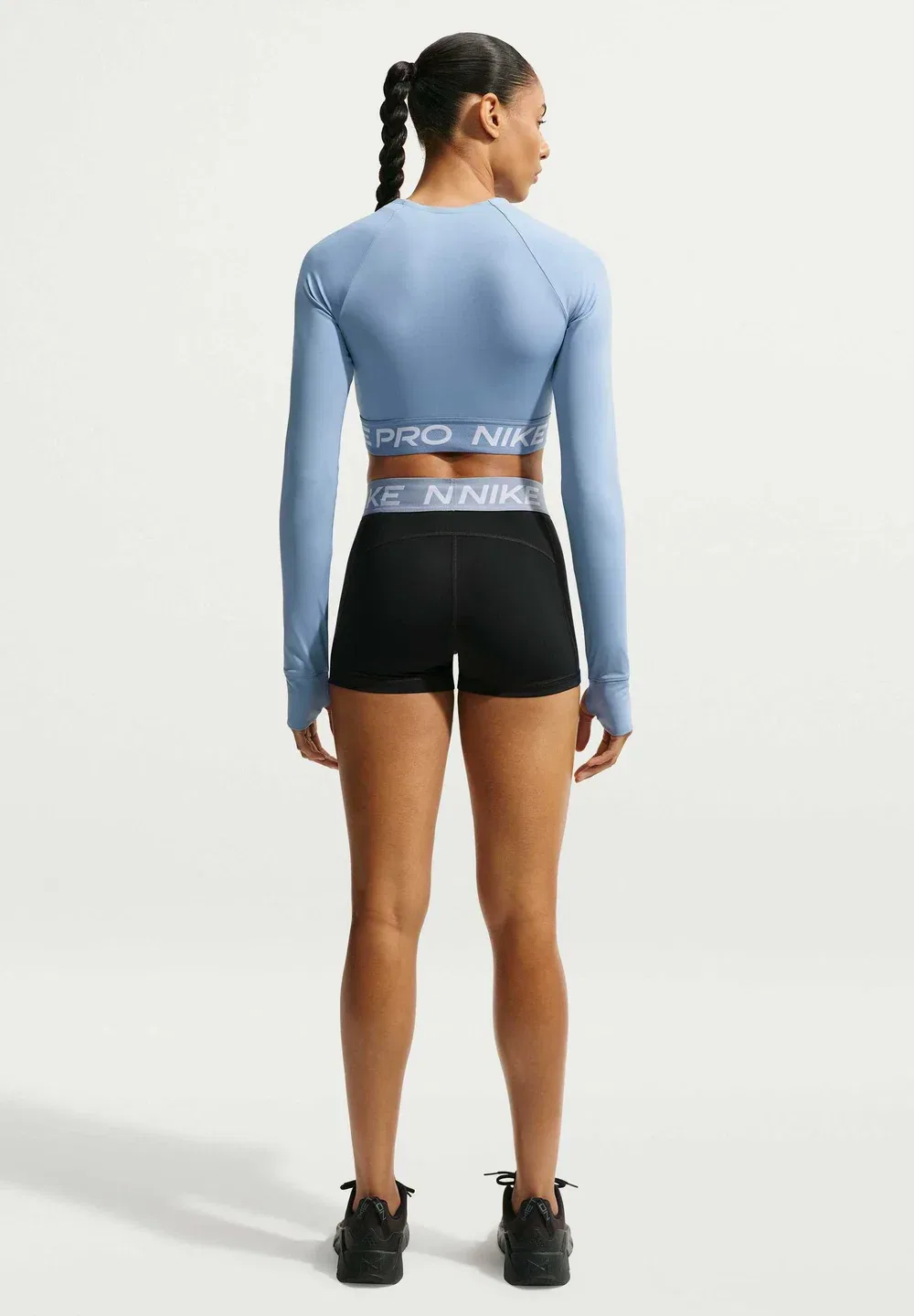 Nike Pro DF 365 Crop LS - футболка с длинными рукавами Nike Performance, Work Blue/White — фото 2