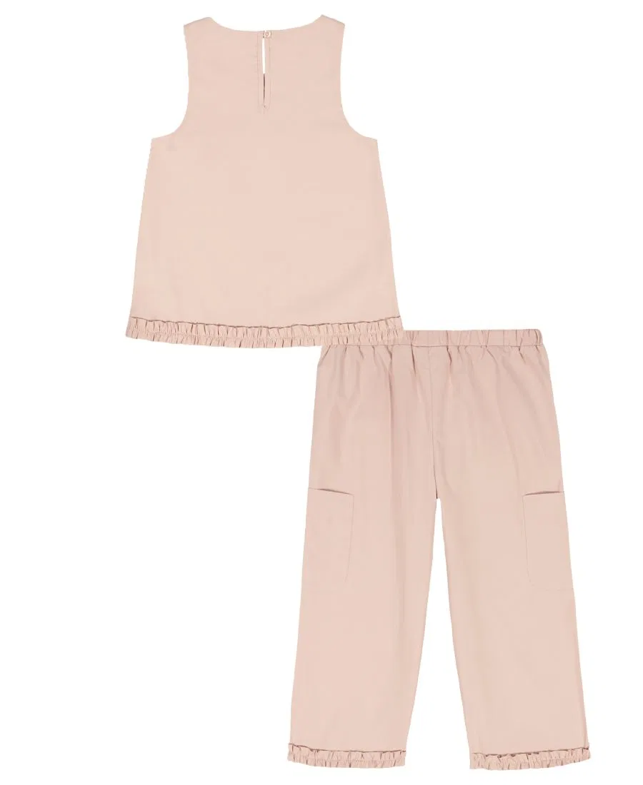 Комплект из топа без рукавов и широких брюк Calvin Klein, Pink — фото 2